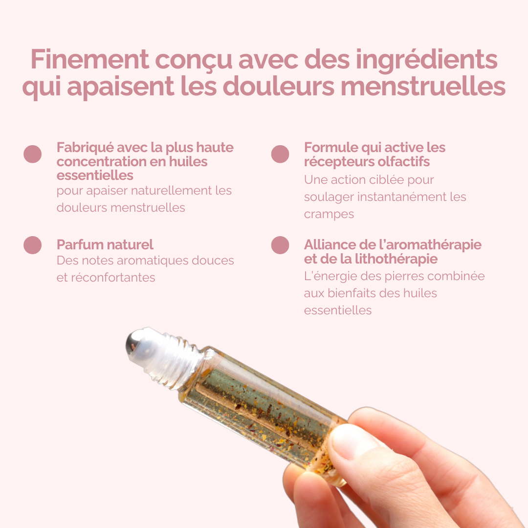 Roll-on Menstruel LunaLuz - huiles essentielles et pierres fines - vue 10