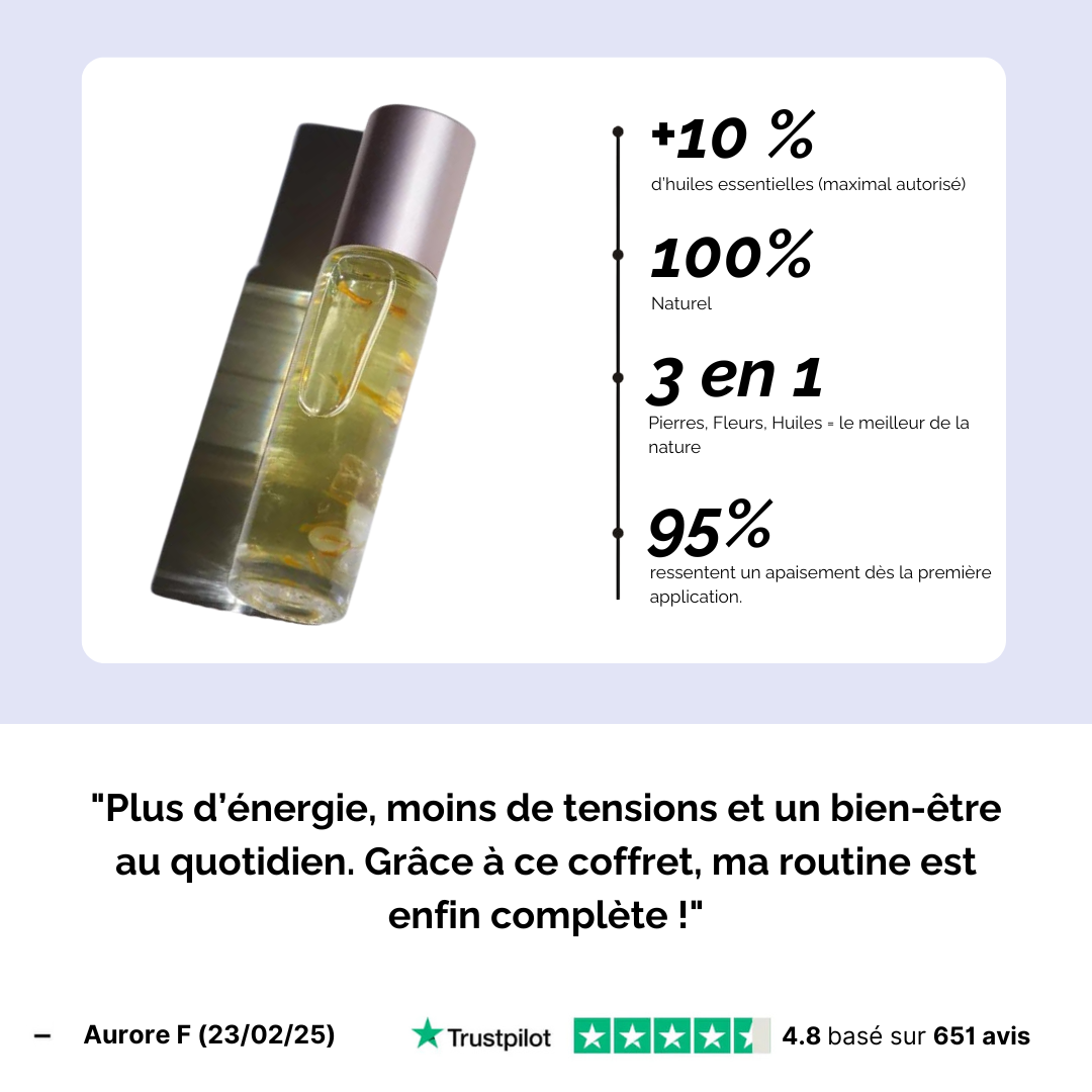 Coffret Routine Bien-Être - 8 Roll-Ons + 1 bracelet OFFERT