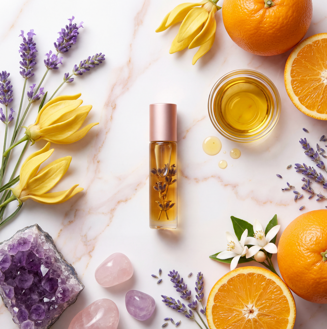 Roll-on Sommeil LunaLuz - huiles essentielles et pierres fines - vue 2