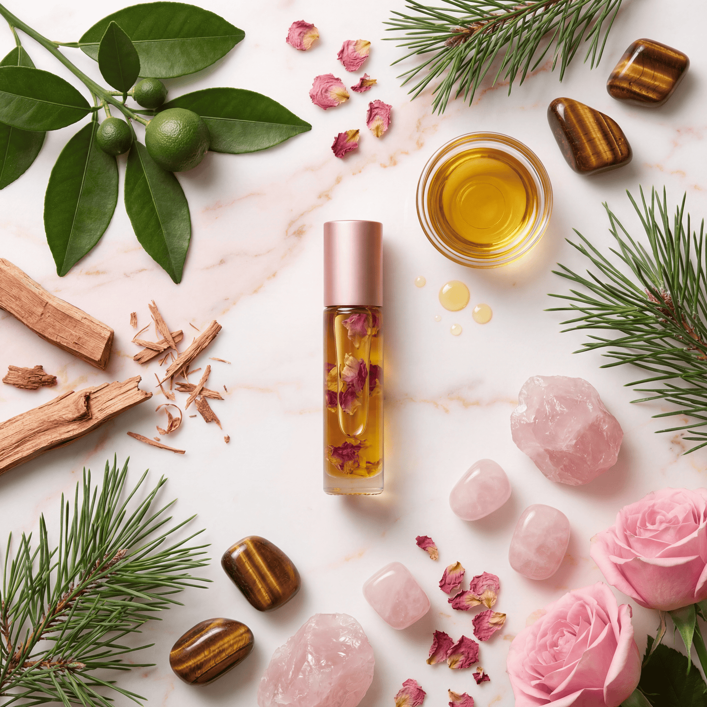 Roll-on Confiance LunaLuz - huiles essentielles et pierres fines - vue 2