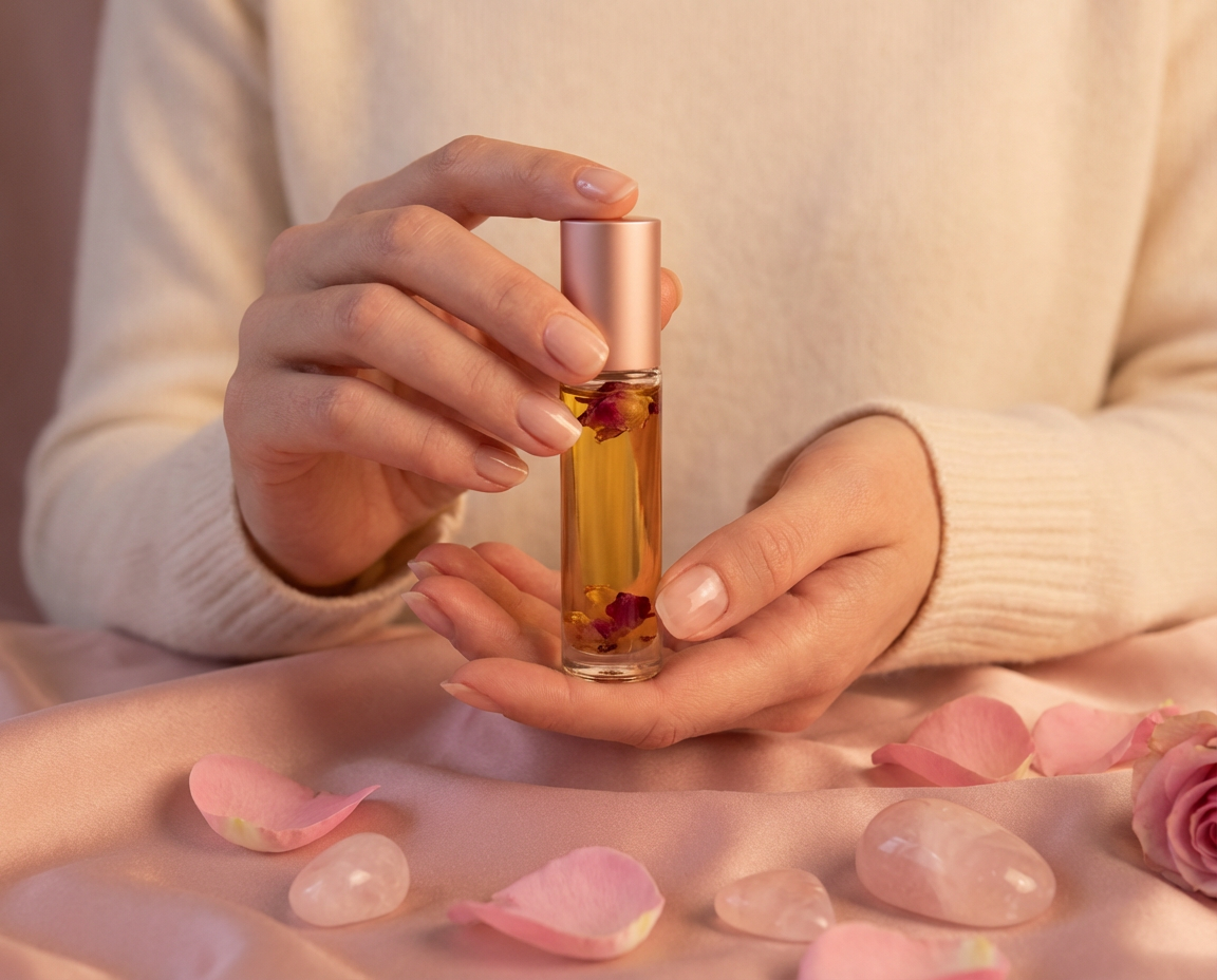 Roll-on Menstruel LunaLuz - huiles essentielles et pierres fines - vue 3