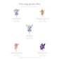 Vos cinq petites fées — Lavandin, Orange douce, Bleuet, Quartz rose, Améthyste