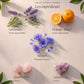 Ingrédients du roll-on Kid’s : Lavandin, Orange douce, Bleuet, Quartz rose, Améthyste.